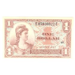 $1 MILITARY PAYMENT CERTIFICATE CU