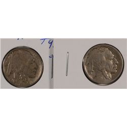 1913 TYPE 1 & 1913 TYPE II BUFFALO NICKELS