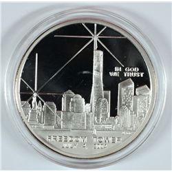 WORLD TRADE CENTER FREEDOM TOWER SILVER RECOVERY DOLLAR COMMEMORATIVE