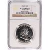 Image 1 : 1960 FRANKLIN HALF DOLLAR, NGC PROOF-68 CAMEO!