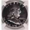 Image 2 : 1960 FRANKLIN HALF DOLLAR, NGC PROOF-68 CAMEO!