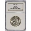 Image 1 : 1942 WALKING LIBERTY HALF DOLLAR NGC MS-63