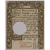 Image 1 : 1780 FIVE SHILLINGS COLONIAL (CONNECTICUT)