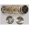 Image 1 : ROLL OF GEM BU 1960 FRANKLIN HALF DOLLARS