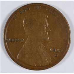 1915-S LINCOLN CENT, KEY DATE, FINE