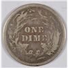 Image 2 : 1878-CC SEATED DIME, F/VF  VERY RARE!!