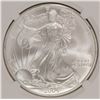 Image 2 : 2004 AMERICAN SILVER EAGLE, NGC MS-70, BROWN LABEL