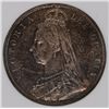 Image 2 : 1887 GREAT BRITAIN HALF CROWN NNC MS-65 NICE ORIGINAL TONE