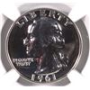 Image 2 : 1961 WASHINGTON QUARTER, NGC PROOF-68