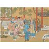 Image 1 : Chinese Court Scene Painting Framed