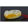Image 1 : Chinese White Jade Carved Fish with Lotus