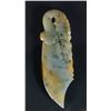 Image 1 : Chinese Tri-colour Jadeite Guan Form Pendent
