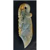 Image 2 : Chinese Tri-colour Jadeite Guan Form Pendent