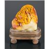 Image 1 : Chinese Shoushan Stone Carved Boulder of Landscape