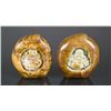 Image 1 : Set of Two Hardstone Carved Buddha and Dragon
