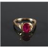 Image 1 : Chinese Ruby Ring with 10KT Gold