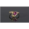 Image 1 : 14KT. Yellow Gold Ruby and Diamond Ring