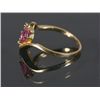 Image 2 : 14KT. Yellow Gold Ruby and Diamond Ring
