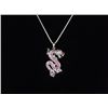 Image 1 : Sterling Silver 1.30 ct. 53 Round Ruby Pendant