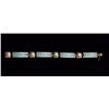 Image 2 : Fine Chinese Jadeite Bracelet w 14K Gold Clasps
