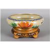 Image 1 : Chinese Bronze Cloisonne Large Bowl with Stand