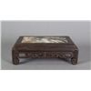 Image 1 : Tsunzhi Wood Carved Stand Inset Hardstone