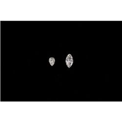 LOOSE DIAMOND: [1] 0.766 carat marquise brilliant cut diamond; 9.13mm x 5.10mm x 2.80mm; Good cut, F