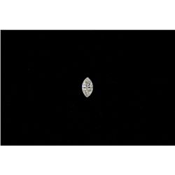 LOOSE DIAMOND: [1] 0.877 carat marquise brilliant cut diamond; 9.09mm x 5.13mm x 3.02mm; Fair cut, I