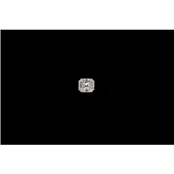 LOOSE DIAMOND: [1] 0.978 carat radiant cut diamond; 6.59mm x 5.74mm x 3.38mm; Good cut, E color, VS2