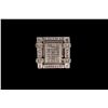 Image 1 : RING:  [1] 14KWG ring set with 63 princess cut and 16 round cut diamonds, approx. 3.39 cttw., good-f