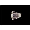 Image 3 : RING:  [1] 14KWG ring set with 63 princess cut and 16 round cut diamonds, approx. 3.39 cttw., good-f