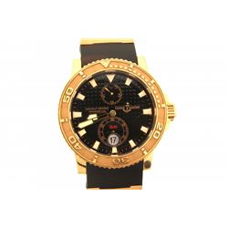 WATCH:  [1] 18KRG gents Ulysse Nardin Maxi Marine Diver Model, Marine Chronometer, model #266-33, se