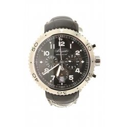 WATCH: [1] Gent's Breguet Type XXI Transatlantic Flyback chronograph wristwatch, stainless steel clo