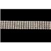 Image 1 : BRACELET: [1] 14kwg (stamped) and dia bracelet 8 1/2" long x 1/2" wide. Prong set with (236) 3.0 - 3