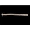Image 2 : BRACELET: [1] 14kwg (stamped) and dia bracelet 8 1/2" long x 1/2" wide. Prong set with (236) 3.0 - 3