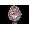 Image 1 : WATCH: [1] Ladies Breitling Colt Oceane stainless and dia wristwatch set with custom dia bezel and C