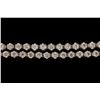 Image 2 : NECKLACE:  [1] 14KWG (acid tested) necklace set with 131 rd brilliant cut diamonds, 4.1 to 4.6mms in