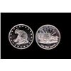 Image 2 : BULLION: [195] 1 Troy oz .999 fine silver rounds with Conestoga Wagon on obverse and Pan Miner on re