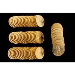 COINS: [72] $50 American Eagle gold coins, 1 oz, 2001.