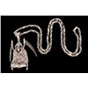 Image 1 : PENDANT AND CHAIN: [1] 14kwg (tested) Grim Reaper pendant and 10kwg link chain. Pendant is 3 1/2" H 