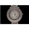 Image 1 : WATCH: [1] Gents stainless steel and dia Freeze watch. Inner bezel set with round CZ's, outer bezel 