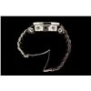 Image 2 : WATCH: [1] Gents stainless steel and dia Freeze watch. Inner bezel set with round CZ's, outer bezel 