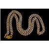 Image 1 : CHAIN: [1] Mens 14ky curb link chain necklace w/ diamonds (front only); 964 rb dias, 1.8mm-1.9mm = e