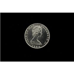 BULLION: [1]  Isle of Man platinum, 1 Troy oz noble coin, 1984.