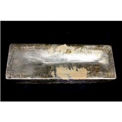 BULLION: [1] Johnson Matthey 1001.20 Troy oz, .999 silver bar, 2003.