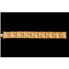 Image 2 : BRACELET:  [1] 14KYG bracelet set with 1,006 round diamonds, approx. 17.25 cttw., good/ G/H & irradi