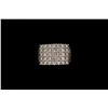 Image 1 : RING:  [1] 10KYG ring set with round diamonds, approx. 4.00 cttw., good-fair/ G-J and irradiated yel