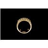 Image 2 : RING:  [1] 10KYG ring set with round diamonds, approx. 4.00 cttw., good-fair/ G-J and irradiated yel