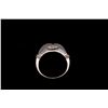 Image 2 : RING:  [1] 14KWG ring set with 2 round and 90 princess cut diamonds, approx. 2.25 cttw., good/ H/I/ 