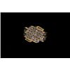 Image 1 : RING:  [1] 10KYG ring set with 24 round diamonds, approx. 1.94 cttw., good/ J/ I1-I2; size 12; 12.3 